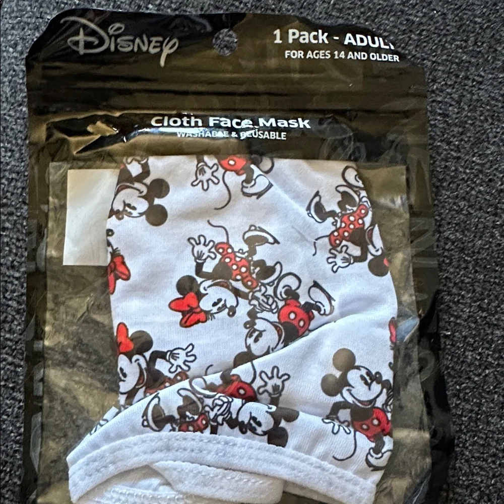 BRAND NEW Mickey and Minnie Cloth Adult Face Masks